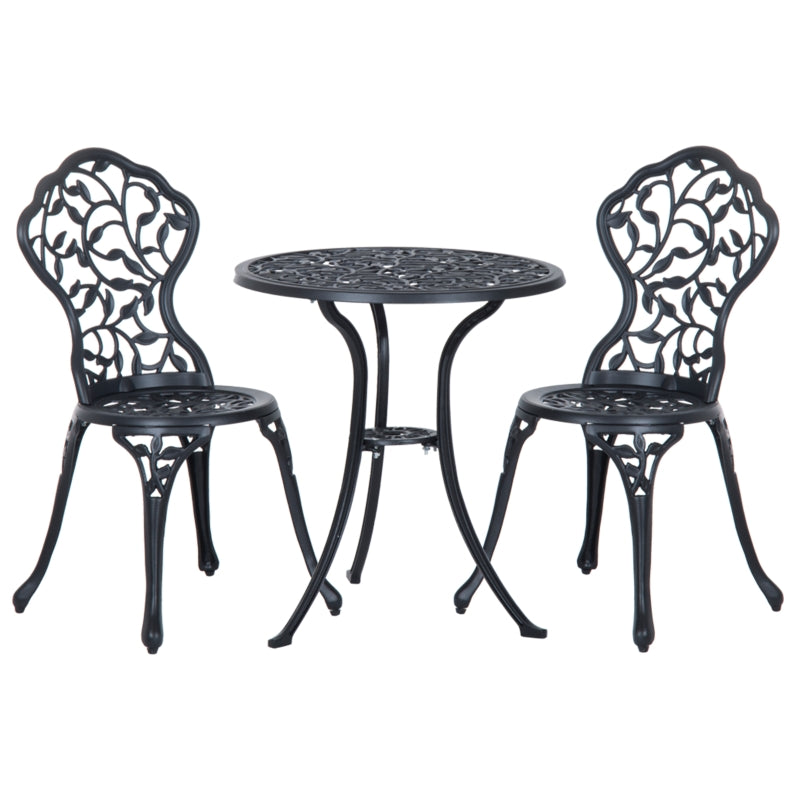 Outsunny Garden Coffee Set - Black