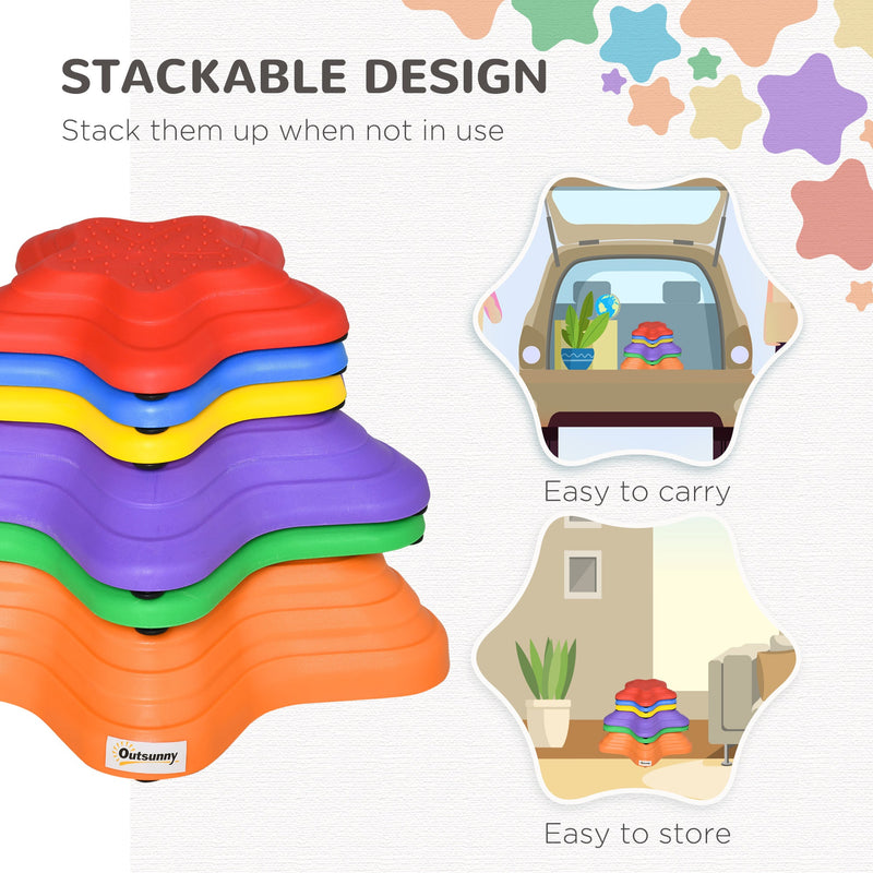 Outsunny 6 Piece Balance Stepping Stones