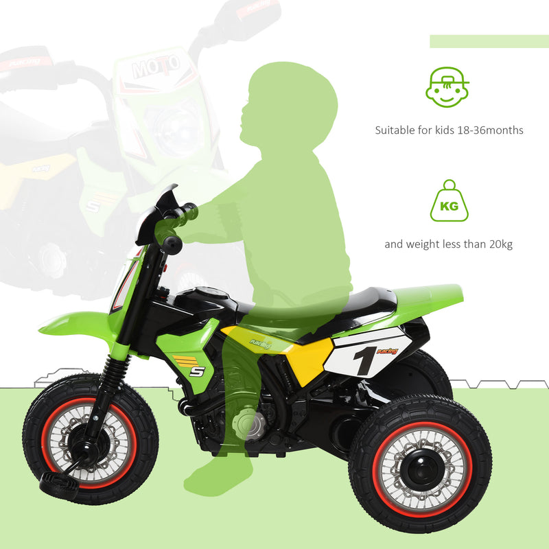 HOMCOM Toddlers Trike - Pedal Bike with 3 wheels - Green