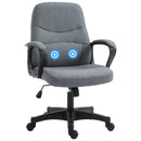 Vinsetto Office Chair with Massage 360° Swivel Chair Adjustable Height Grey
