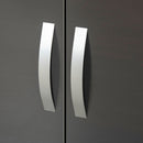 HOMCOM Modern Wardrobe Closet, Clothes Cabinet with High Glossing Door, Grey