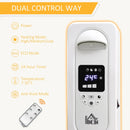 HOMCOM 1630W White Oil Filled Radiator, 7 Fin Portable Heater W/ Timer Remote Control