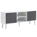 HOMCOM Modern TV Cabinet Stand w/ Shelves & Drawers, Living Room Bedroom