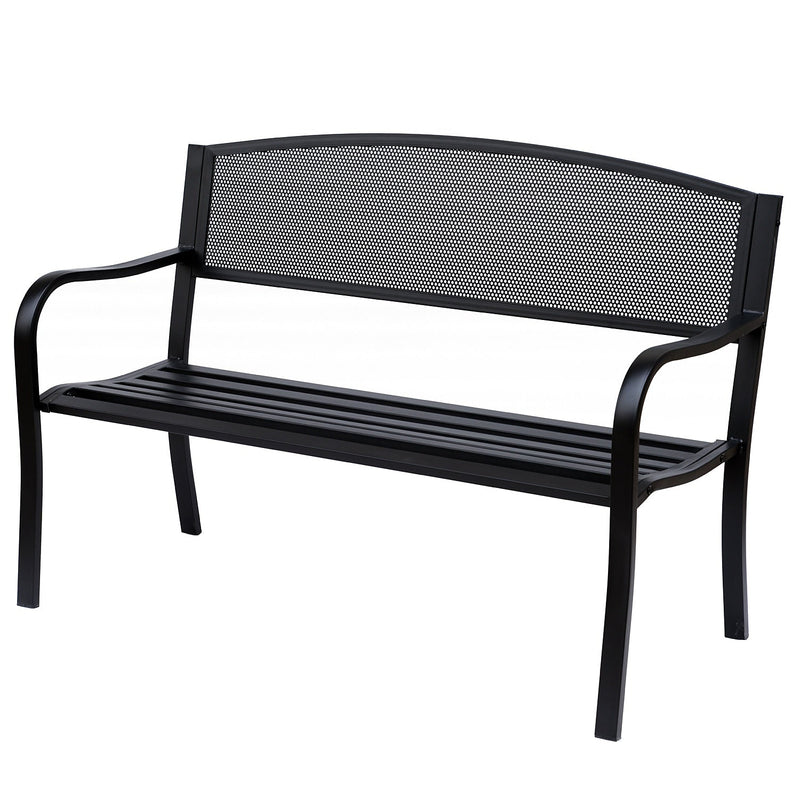 Outsunny Garden Bench - Black