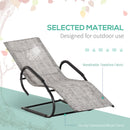 Outsunny Patio Lounge Chair - Grey