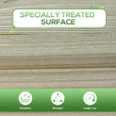 Outsunny Raised Garden Bed with Legs and Storage Shelf Elevated Wooden Planter Box