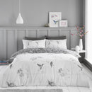 Hummingbird Duvet Set- Grey