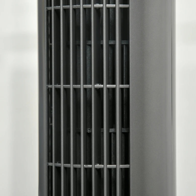 HOMCOM 46" Tower Fan Cooling with Ionizer, Air Filter, Oscillating, 3 Speed, 12h Timer, Remote Controller, for Any room, Grey