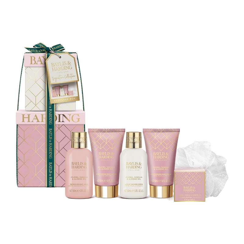 Baylis & Harding Jojoba, Vanilla and Almond Oil Mini Stack Gift Set