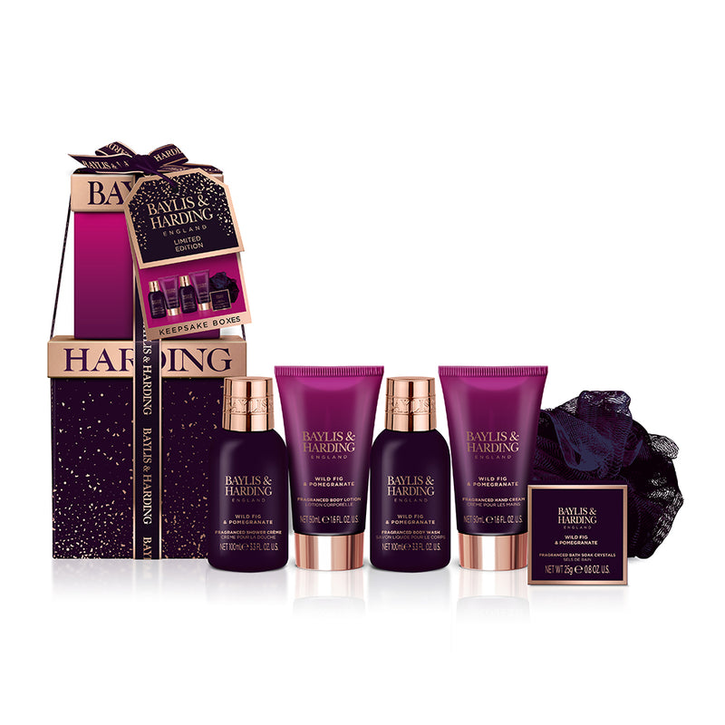 Baylis & Harding Signature Collection Luxury Pamper Present Gift Box Set - Wild Fig & Pomegranate