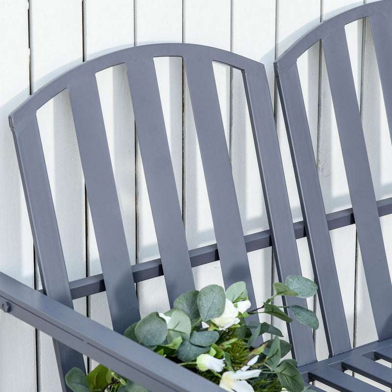 Outsunny Garden Bench = Grey