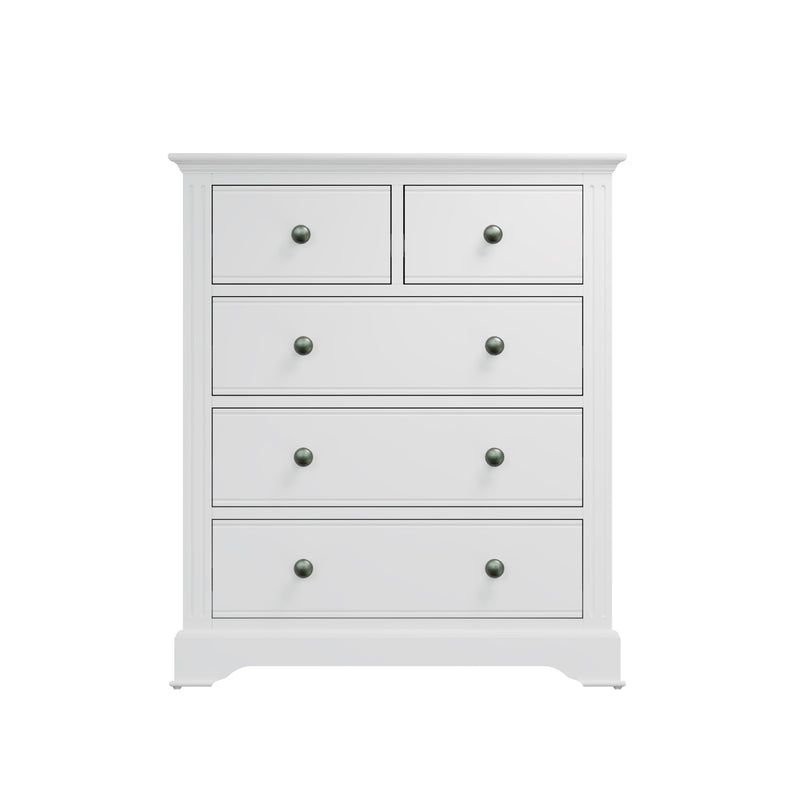 Warwick Classic White  Chest of Drawers 2 Over 3 80 x 40 x 95 cm