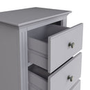 Keswick Moonlight Grey  Chest of 5 Drawers - Narrow 50 x 36 x 115 cm