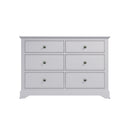 Keswick Moonlight Grey  Chest of 6 Drawers 115 x 40 x 78 cm