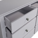 Keswick Moonlight Grey  Chest of 6 Drawers 115 x 40 x 78 cm