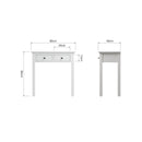 Warwick Classic White  Dressing Table 80 x 40 x 80 cm