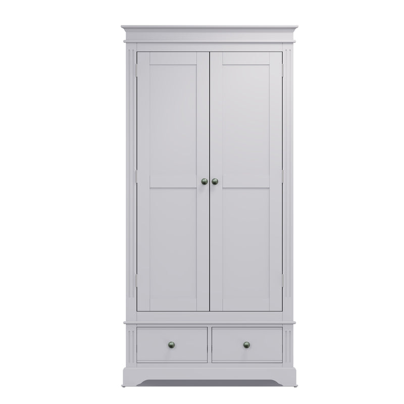 Keswick Moonlight Grey  Wardrobe 2 Door 90 x 52 x 185 cm
