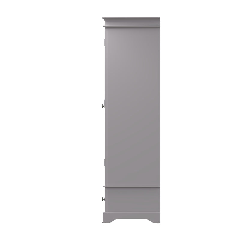 Keswick Moonlight Grey  Wardrobe 2 Door 90 x 52 x 185 cm