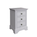 Keswick Moonlight Grey  Bedside Table with 3 Drawers 40 x 33.5 x 56.5 cm