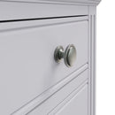 Keswick Moonlight Grey  Bedside Table with 3 Drawers 40 x 33.5 x 56.5 cm