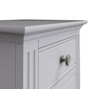 Keswick Moonlight Grey  Bedside Table with 3 Drawers 40 x 33.5 x 56.5 cm