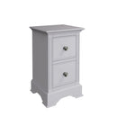 Keswick Moonlight Grey  Bedside Table with 2 Drawers 35 x 32 x 56.5 cm