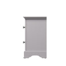 Keswick Moonlight Grey  Bedside Table with 2 Drawers 35 x 32 x 56.5 cm
