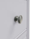 Keswick Moonlight Grey  Bedside Table with 2 Drawers 35 x 32 x 56.5 cm