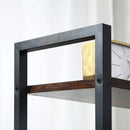 HOMCOM Vintage Computer Desk with Shelves 120cm - Black