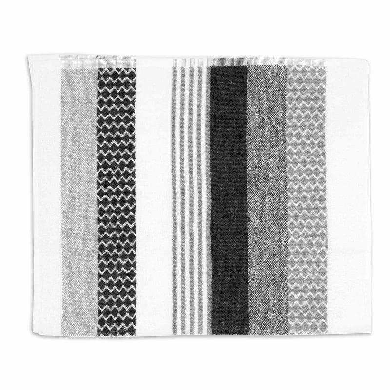 Lewis's Stripe 100% Cotton Towel - Grey