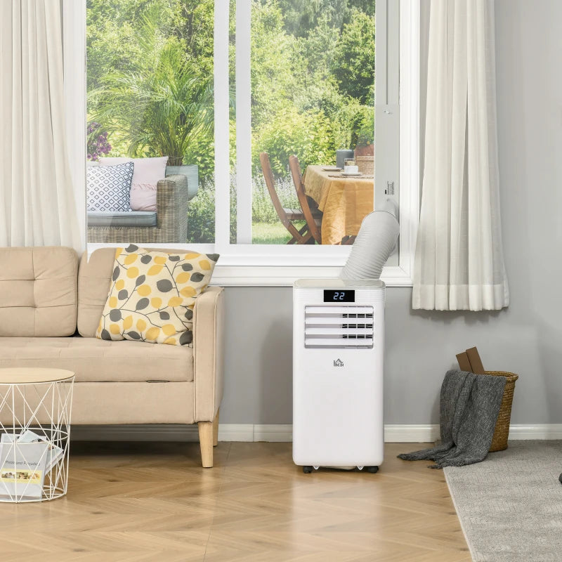 HOMCOM Mobile Air Conditioner Portable AC Unit - White