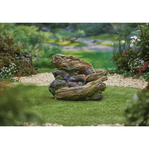 La Hacienda Bubbling Brook inc LEDs Water Feature