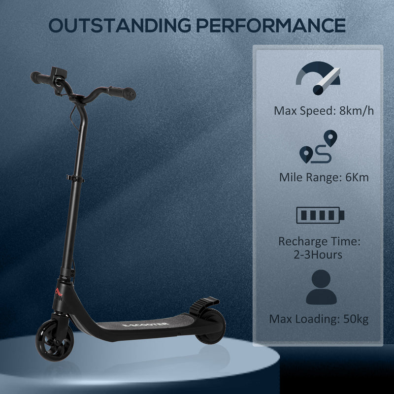 HOMCOM Kids 8km/h Electric Ride On eScooter 120w - Black