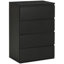 HOMCOM Bedroom Chest of Drawers, 4 Drawers Dresser, Drawer Unit