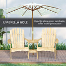 Outsunny Adirondack Chairs -  Natural