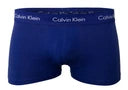 Calvin Klein 3 Pack of Boxer Trunks - Cotton Stretch - Black/Navy/Blue