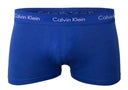 Calvin Klein 3 Pack of Boxer Trunks - Cotton Stretch - Black/Navy/Blue