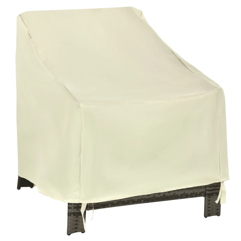 Outsunny Single Waterproof Furniture Chair Cover - Beige