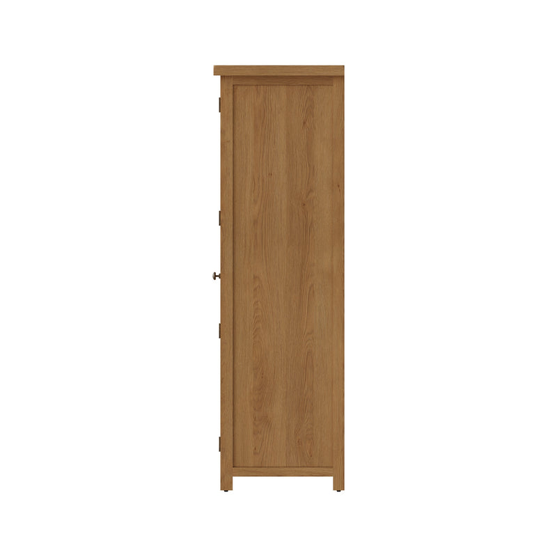 Tunbridge 2 Door Wardrobe - Medium Oak Finish