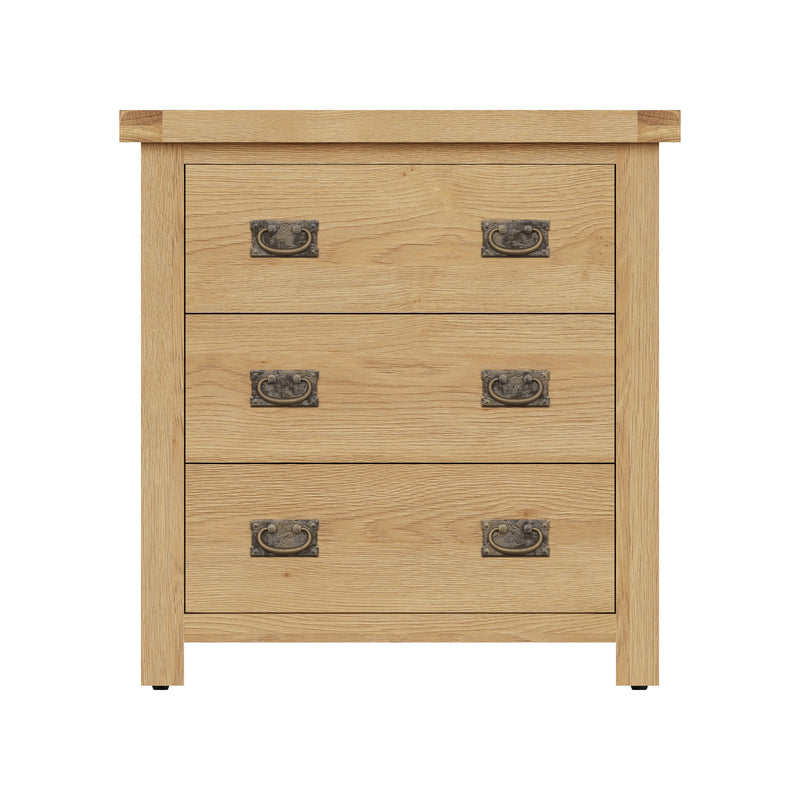 Tunbridge Oak Chest of 3 Drawers 78 x 42 x 80 cm