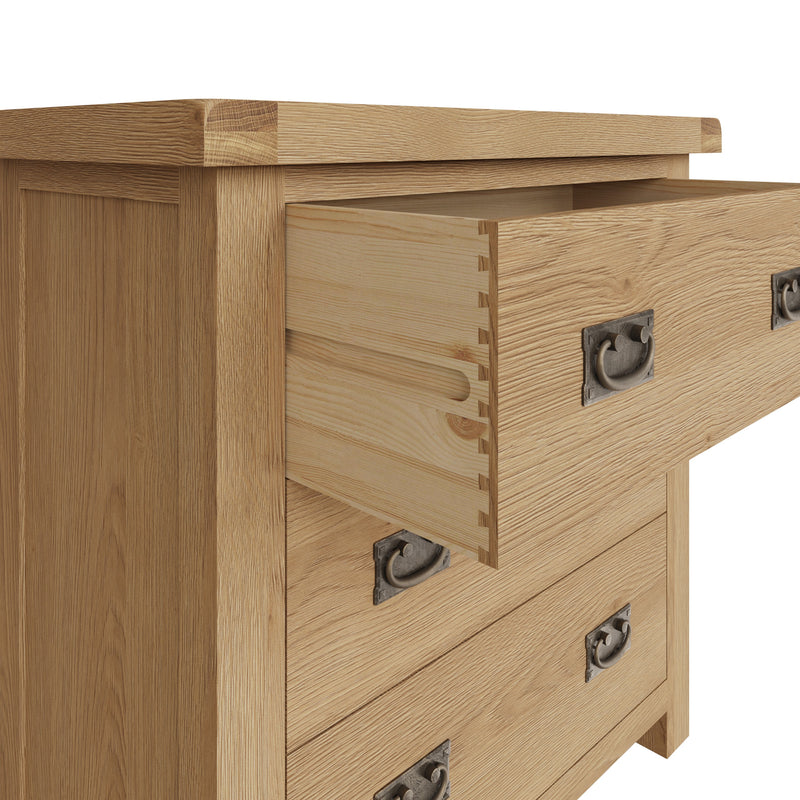 Tunbridge Oak Chest of 3 Drawers 78 x 42 x 80 cm