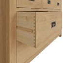 Tunbridge Oak Chest of Drawers 3 Over 4  135 x 45 x 85 cm