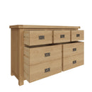 Tunbridge Oak Chest of Drawers 3 Over 4  135 x 45 x 85 cm