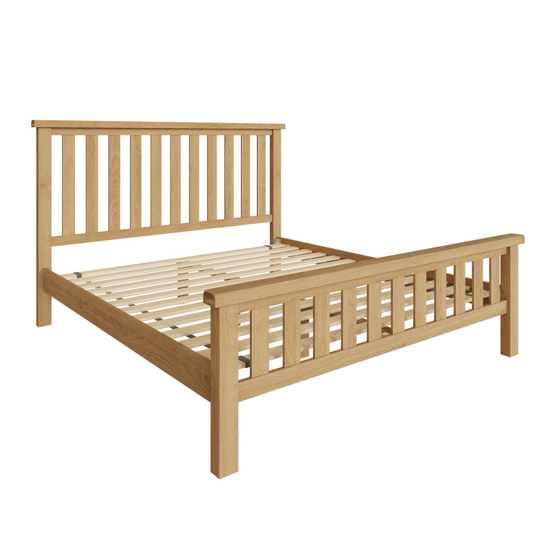 Tunbridge Oak Bed 6' Super King 197 x 215 x 2129 cm