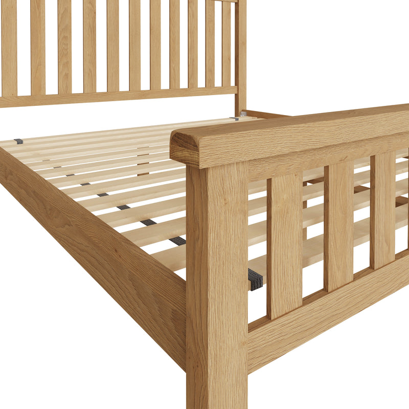 Tunbridge Oak Bed 6' Super King 197 x 215 x 2129 cm