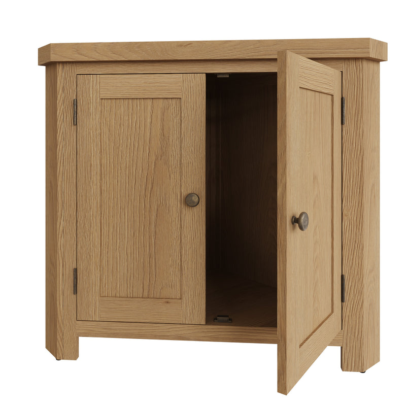 Tunbridge Oak Corner Cabinet  90 x 51 x 80 cm