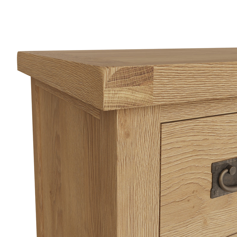 Tunbridge Oak Corner Computer Desk 131.6 x 132 x 80 cm
