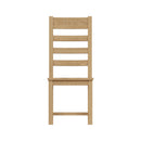 Tunbridge Pair of Oak Finish Ladder Back Chair