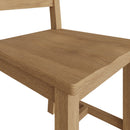 Tunbridge Pair of Oak Finish Ladder Back Chair
