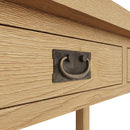 Tunbridge Oak Dressing Table with 3 Drawers 110 x 45 x 83 cm